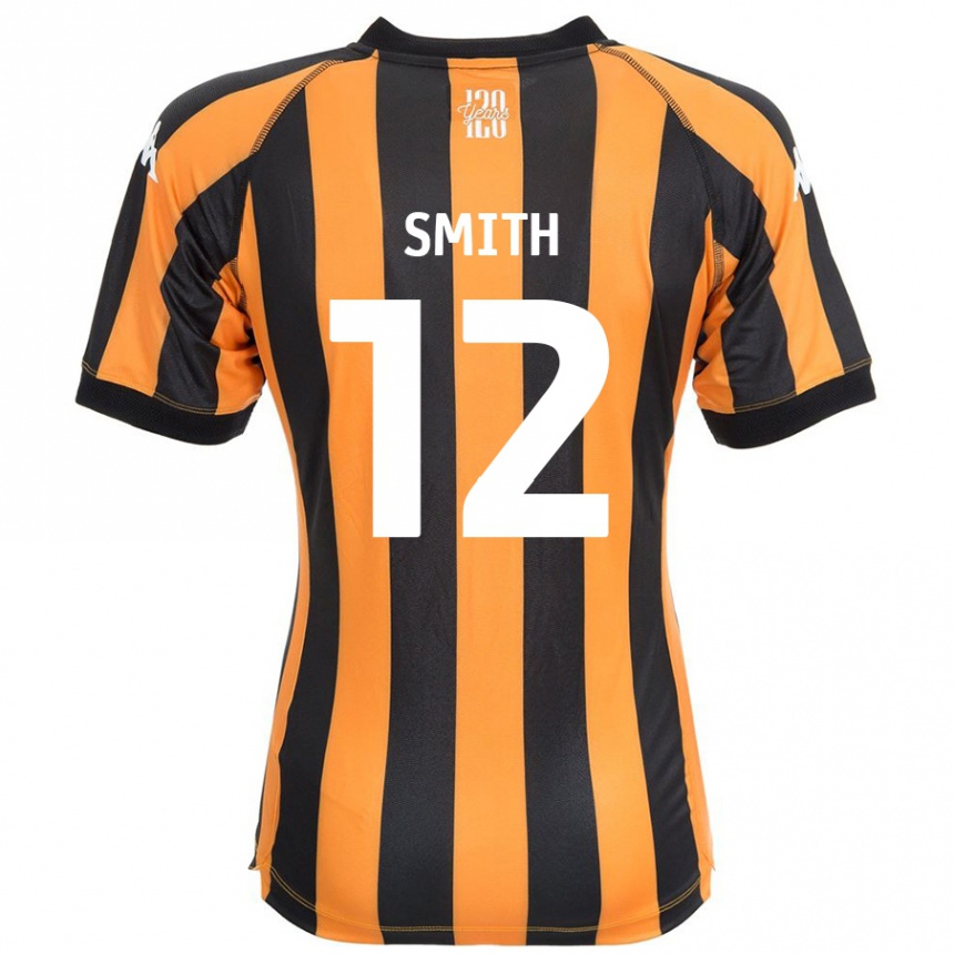 Homme Football Maillot Emily Smith #12 Noir Ambre Tenues Domicile 2024/25