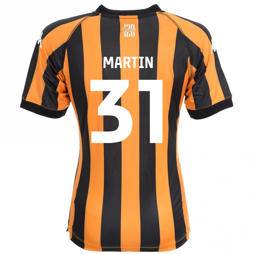 Homme Football Maillot Faith Martin #31 Noir Ambre Tenues Domicile 2024/25