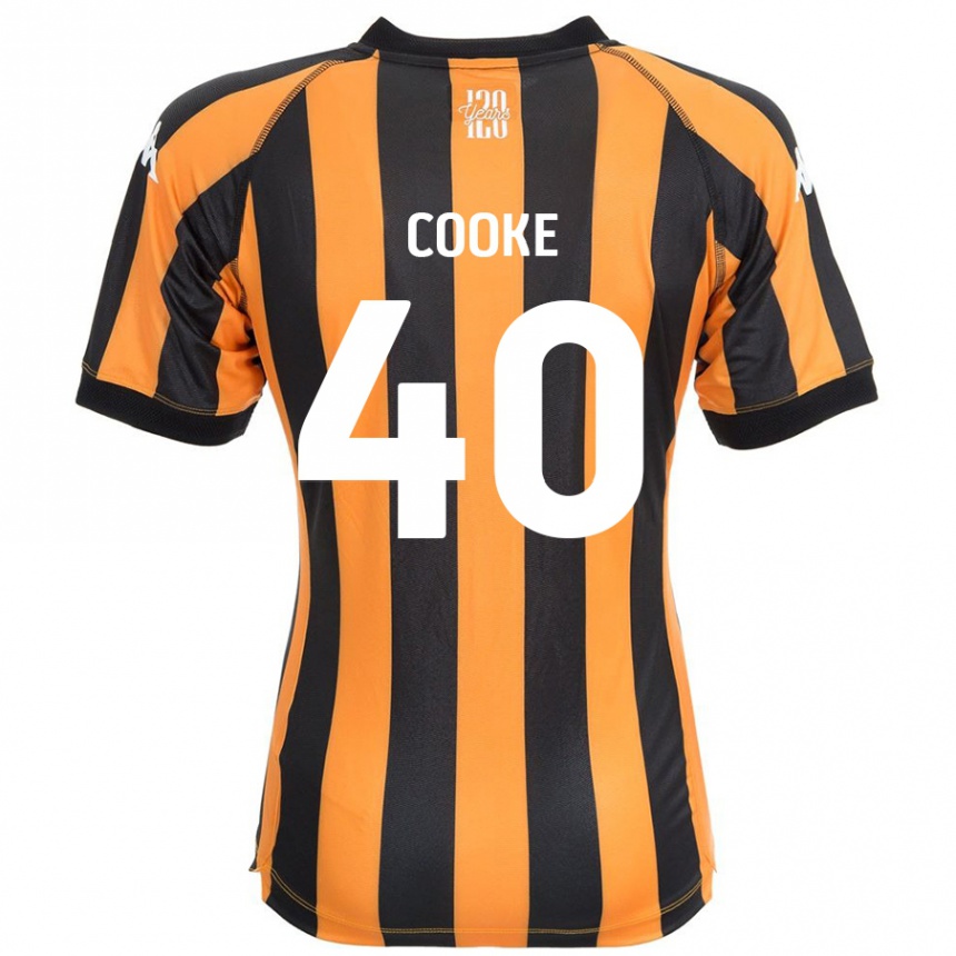 Homme Football Maillot Megan Cooke #40 Noir Ambre Tenues Domicile 2024/25