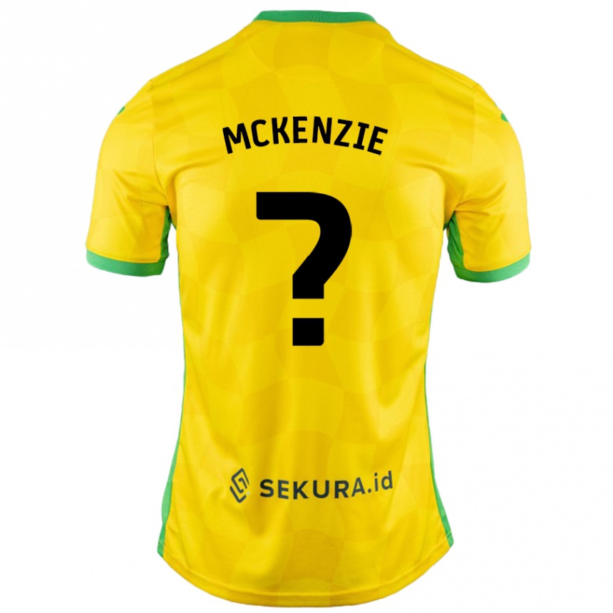 Homme Football Maillot Mason Mckenzie #0 Jaune Vert Tenues Domicile 2024/25