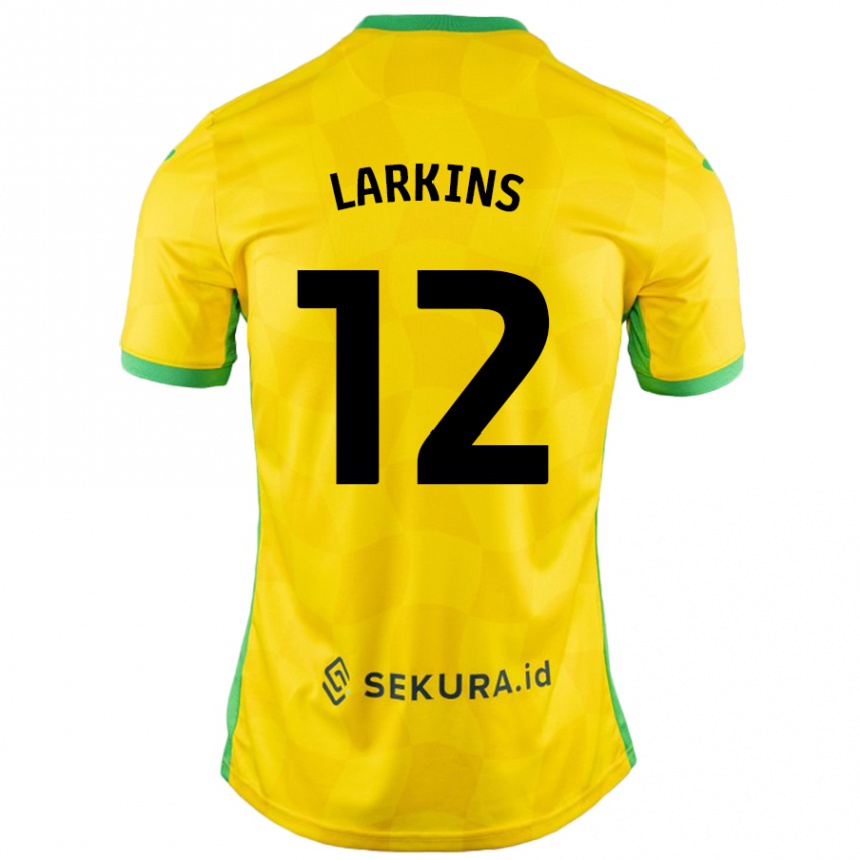 Homme Football Maillot Anna Larkins #12 Jaune Vert Tenues Domicile 2024/25