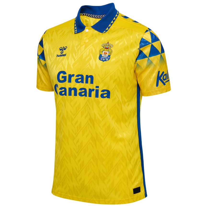 Homme Football Maillot Iván Cédric #0 Jaune Bleu Tenues Domicile 2024/25