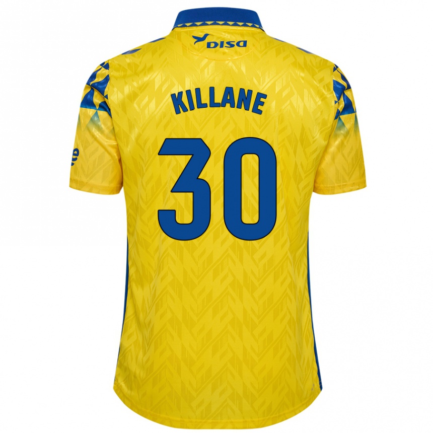 Homme Football Maillot Álvaro Killane #30 Jaune Bleu Tenues Domicile 2024/25