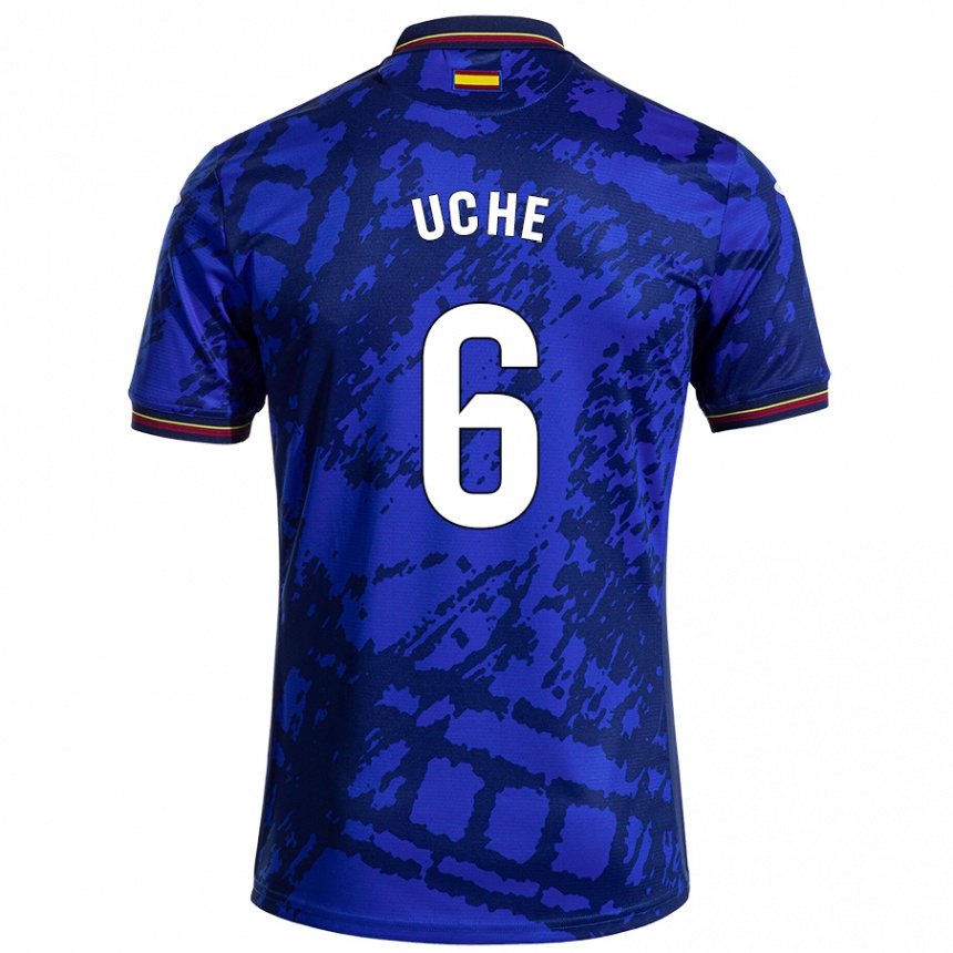 Homme Football Maillot Chrisantus Uche #6 Bleu Foncé Tenues Domicile 2024/25