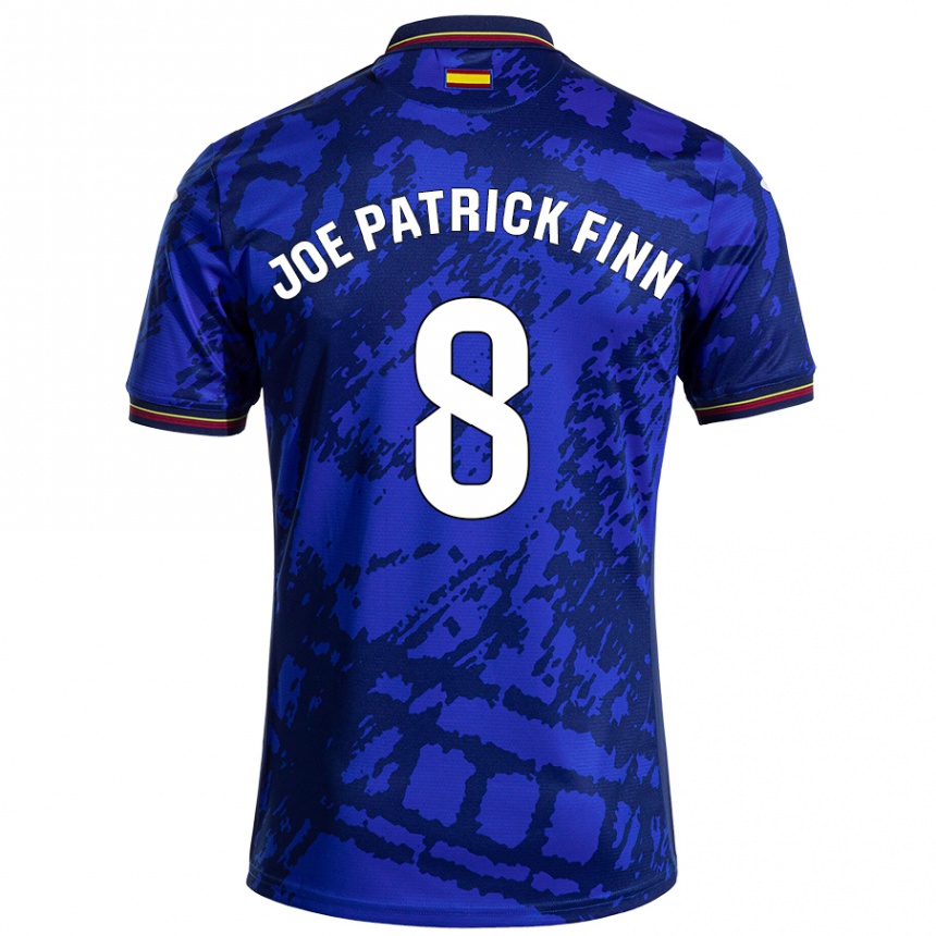 Homme Football Maillot John Joe Patrick Finn #8 Bleu Foncé Tenues Domicile 2024/25