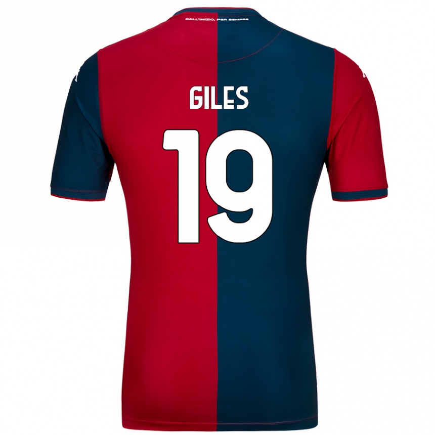 Homme Football Maillot Heidi Giles #19 Rouge Bleu Foncé Tenues Domicile 2024/25