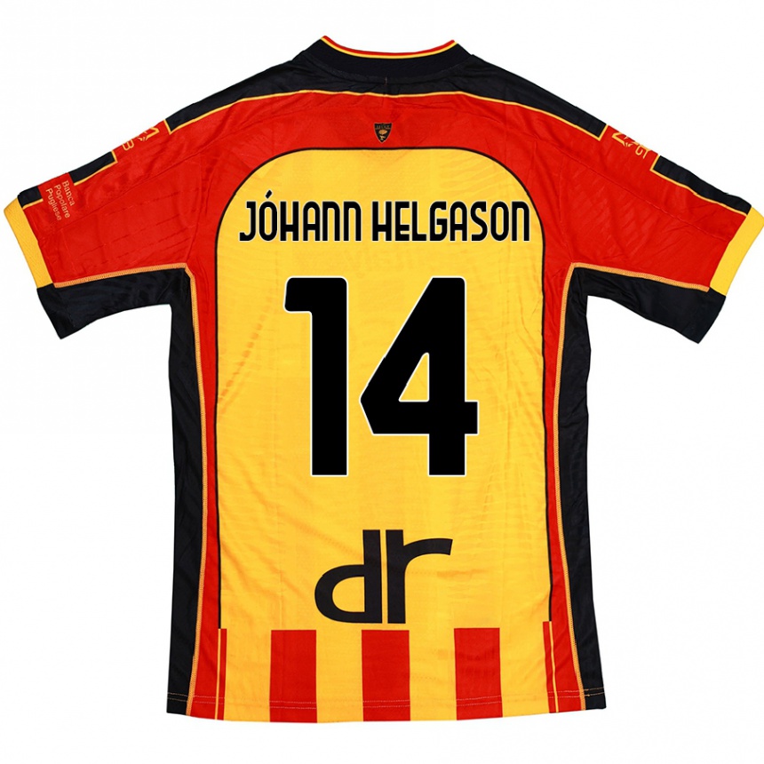 Homme Football Maillot Thórir Jóhann Helgason #14 Jaune Rouge Tenues Domicile 2024/25