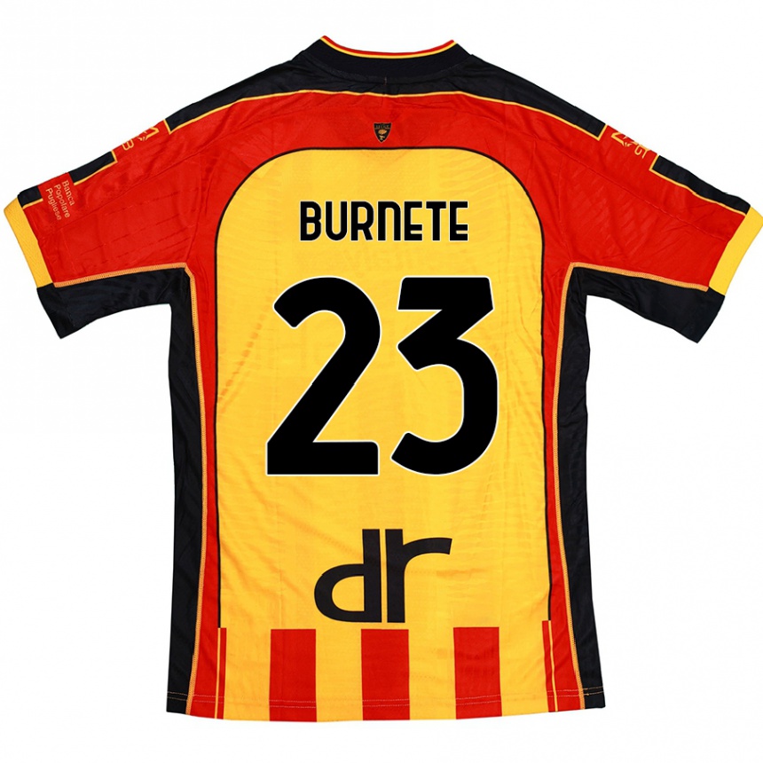 Homme Football Maillot Rareș Burnete #23 Jaune Rouge Tenues Domicile 2024/25