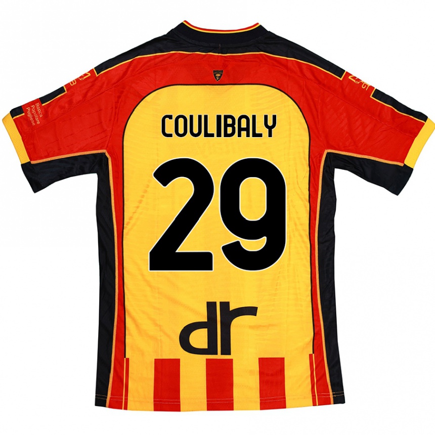 Homme Football Maillot Lassana Coulibaly #29 Jaune Rouge Tenues Domicile 2024/25