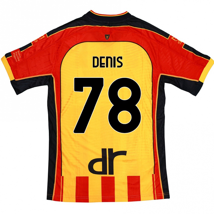 Homme Football Maillot Max Denis #78 Jaune Rouge Tenues Domicile 2024/25