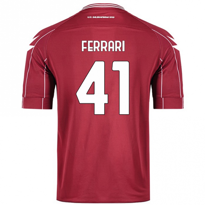 Homme Football Maillot Tommaso Ferrari #41 Bordeaux Tenues Domicile 2024/25