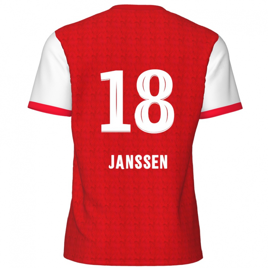 Homme Football Maillot Vincent Janssen #18 Rouge Blanc Tenues Domicile 2024/25