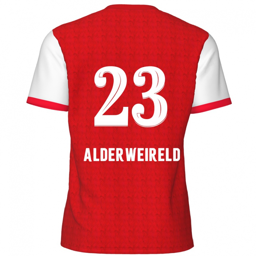 Homme Football Maillot Toby Alderweireld #23 Rouge Blanc Tenues Domicile 2024/25