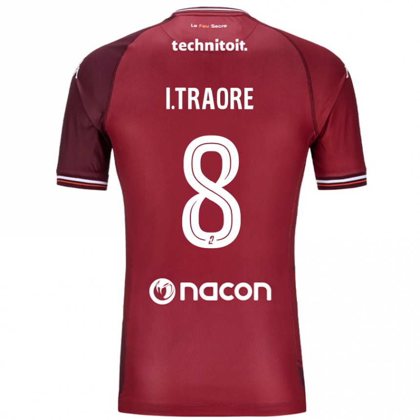 Homme Football Maillot Ismaël Traoré #8 Rouge Grenade Tenues Domicile 2024/25