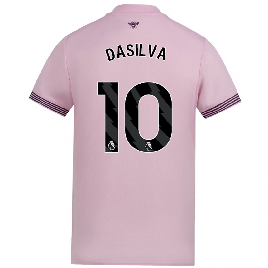 Homme Football Maillot Josh Dasilva #10 Rose Tenues Extérieur 2024/25