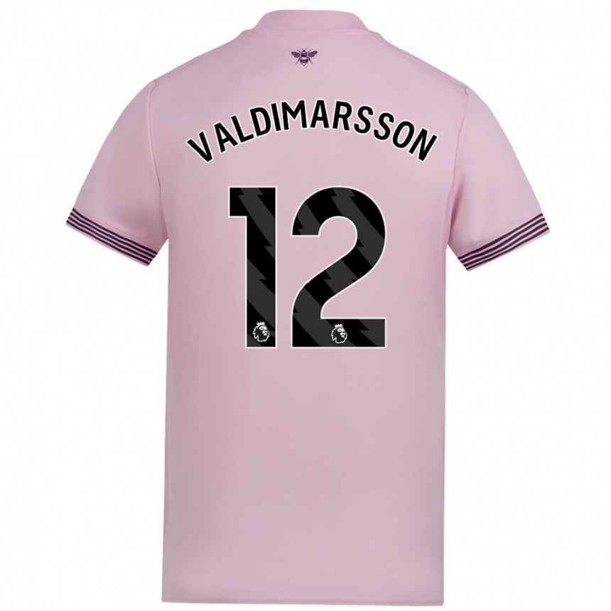 Homme Football Maillot Hákon Rafn Valdimarsson #12 Rose Tenues Extérieur 2024/25