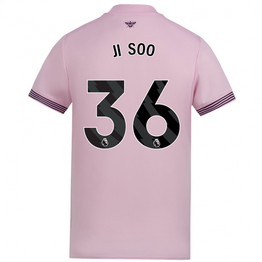 Homme Football Maillot Ji-Soo Kim #36 Rose Tenues Extérieur 2024/25