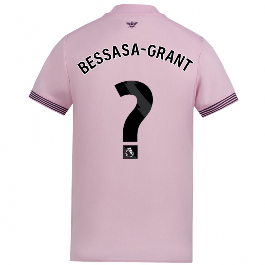 Homme Football Maillot Mekhai Bessasa-Grant #0 Rose Tenues Extérieur 2024/25