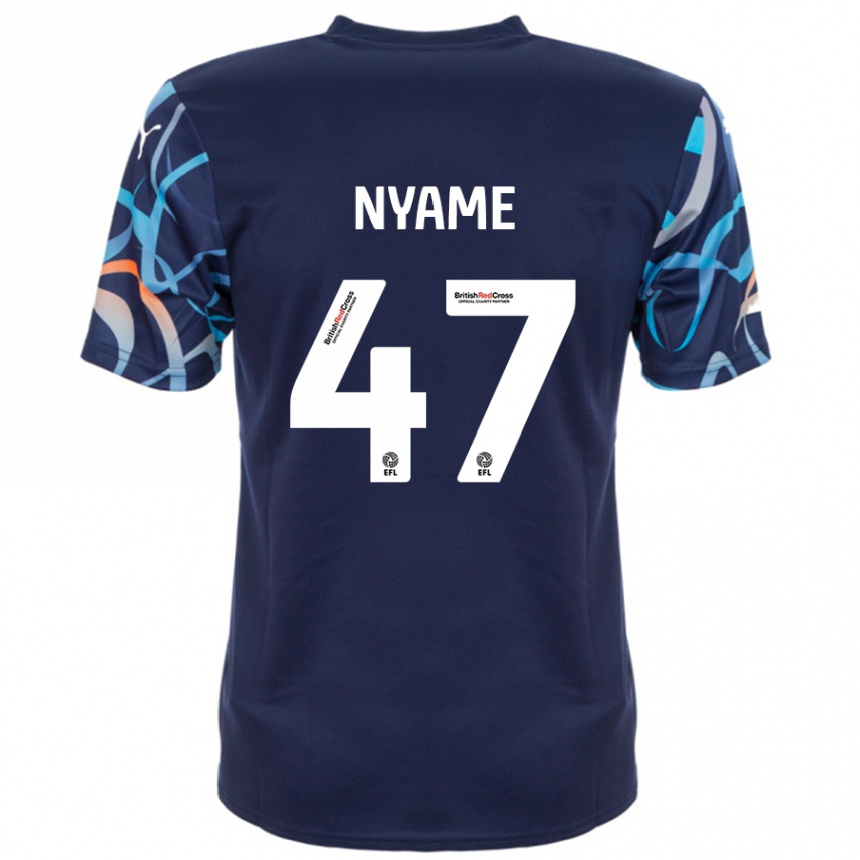 Homme Football Maillot Josh Nyame #47 Bleu Marine Tenues Extérieur 2024/25