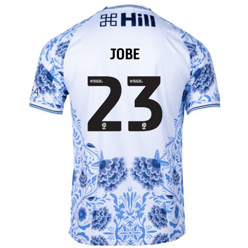 Homme Football Maillot Mamadou Jobe #23 Blanc Bleu Tenues Extérieur 2024/25