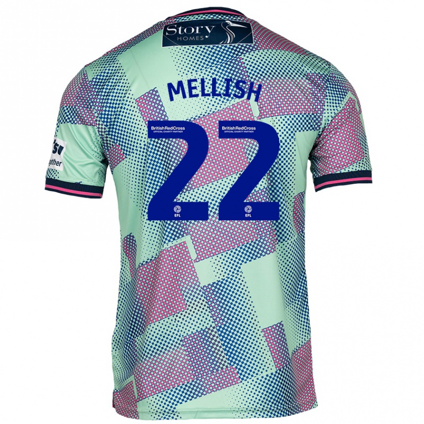 Homme Football Maillot Jon Mellish #22 Vert Tenues Extérieur 2024/25