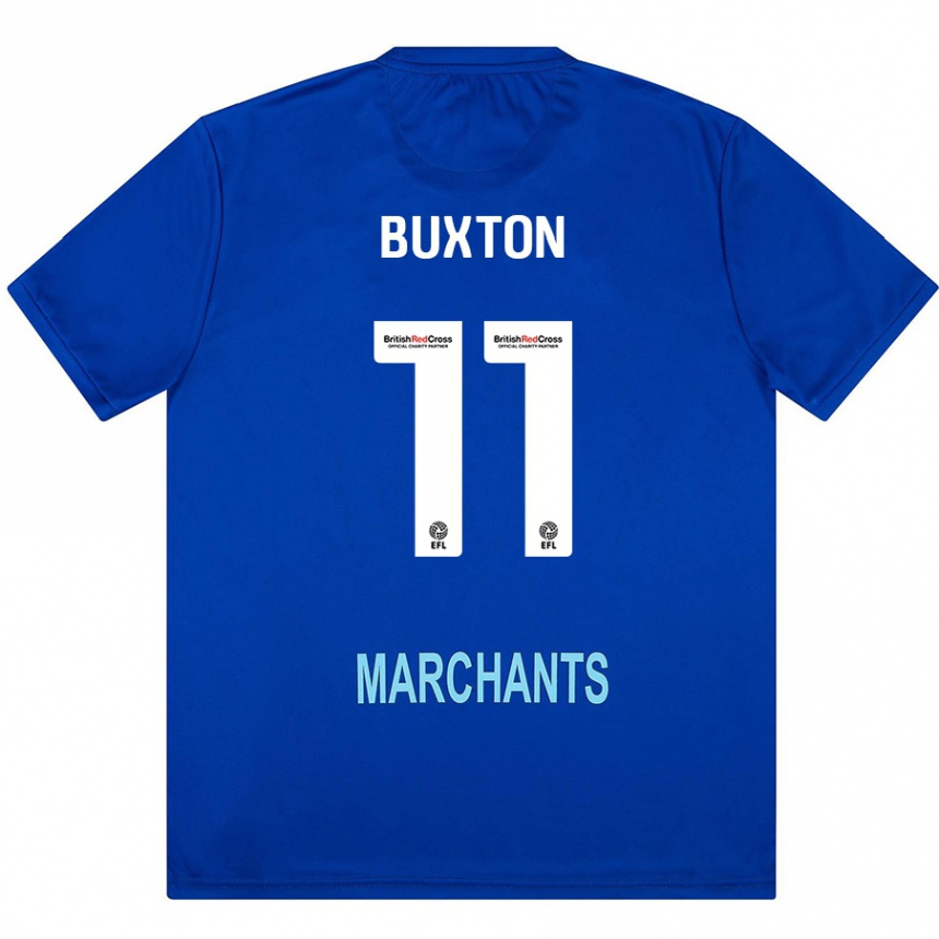 Homme Football Maillot Charlotte Buxton #11 Vert Tenues Extérieur 2024/25