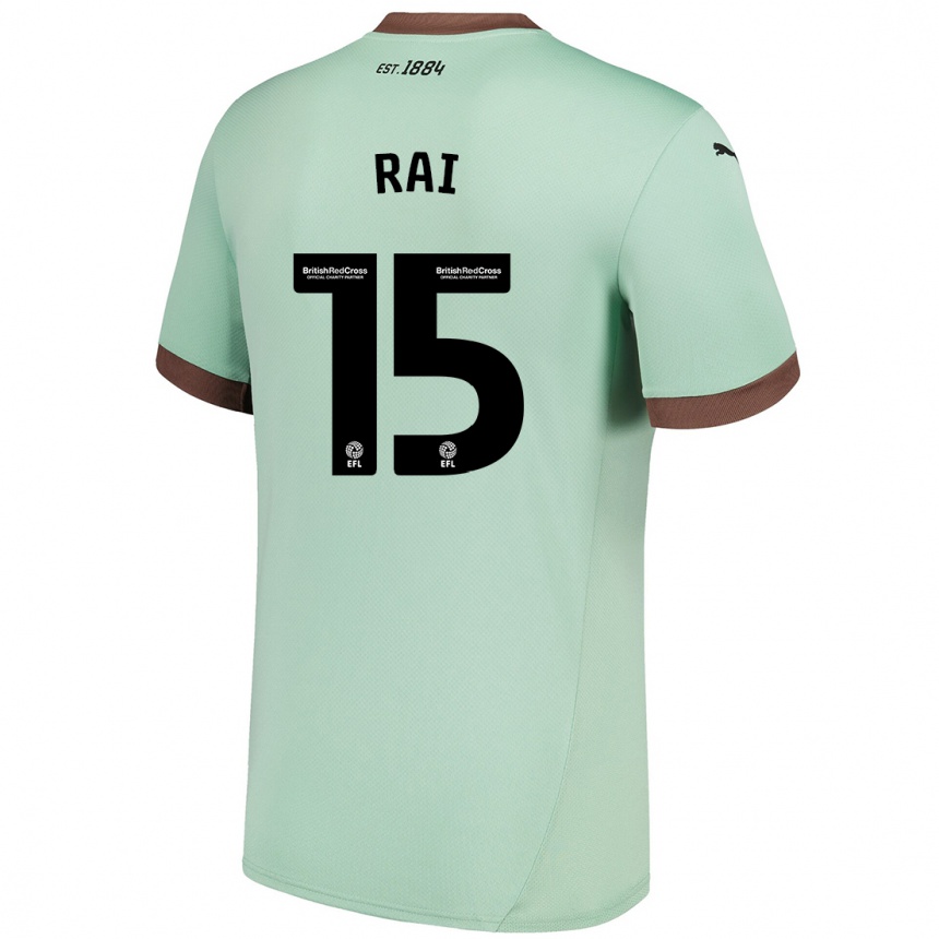 Homme Football Maillot Kira Rai #15 Vert Pâle Tenues Extérieur 2024/25