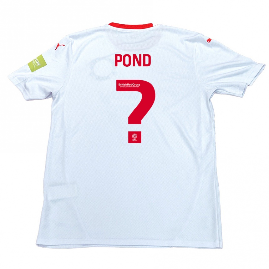 Homme Football Maillot Nathan Pond #0 Blanc Tenues Extérieur 2024/25