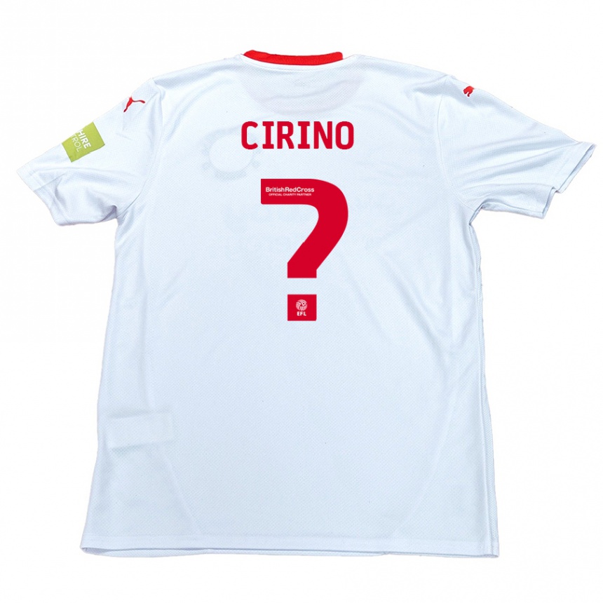 Homme Football Maillot Raffaele Cirino #0 Blanc Tenues Extérieur 2024/25