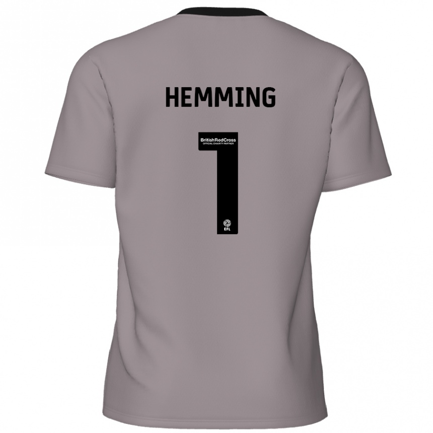 Homme Football Maillot Zach Hemming #1 Gris Tenues Extérieur 2024/25