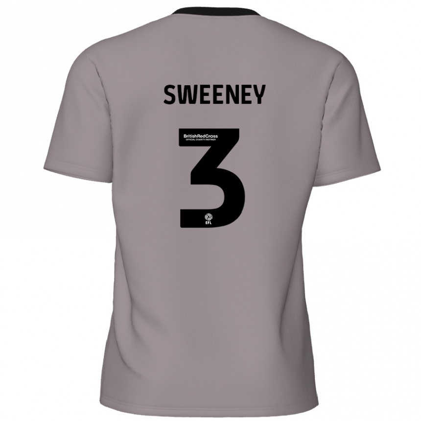 Homme Football Maillot Jayden Sweeney #3 Gris Tenues Extérieur 2024/25