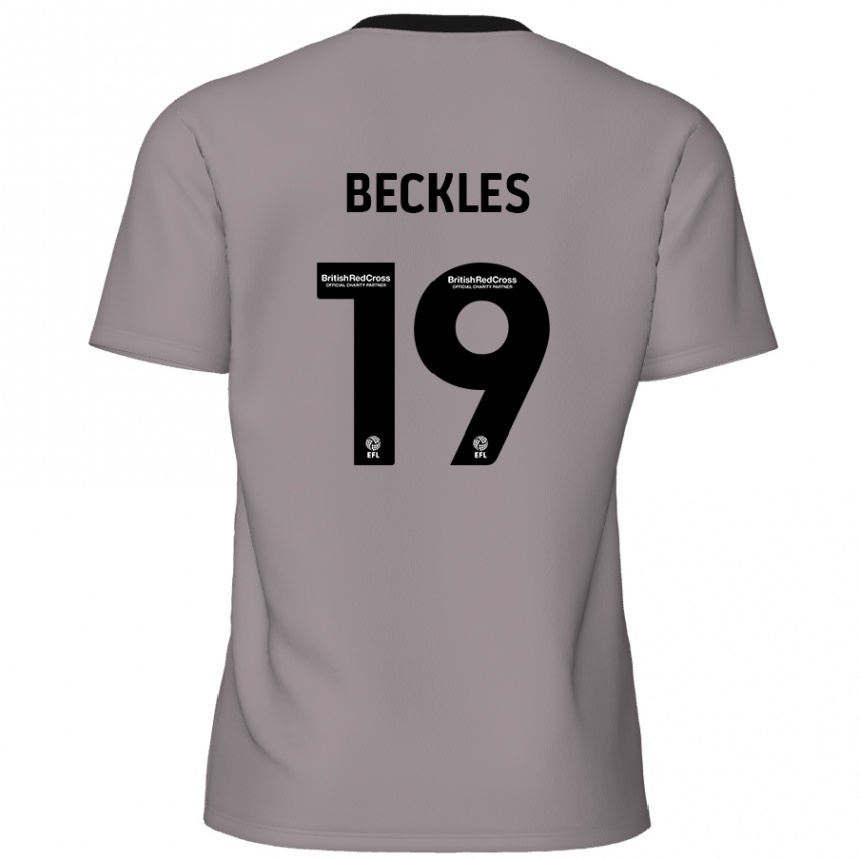 Homme Football Maillot Omar Beckles #19 Gris Tenues Extérieur 2024/25