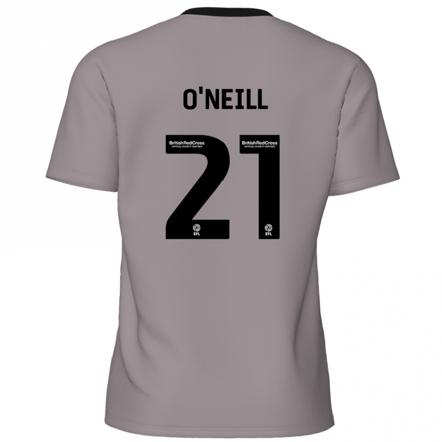 Homme Football Maillot Ollie O'neill #21 Gris Tenues Extérieur 2024/25