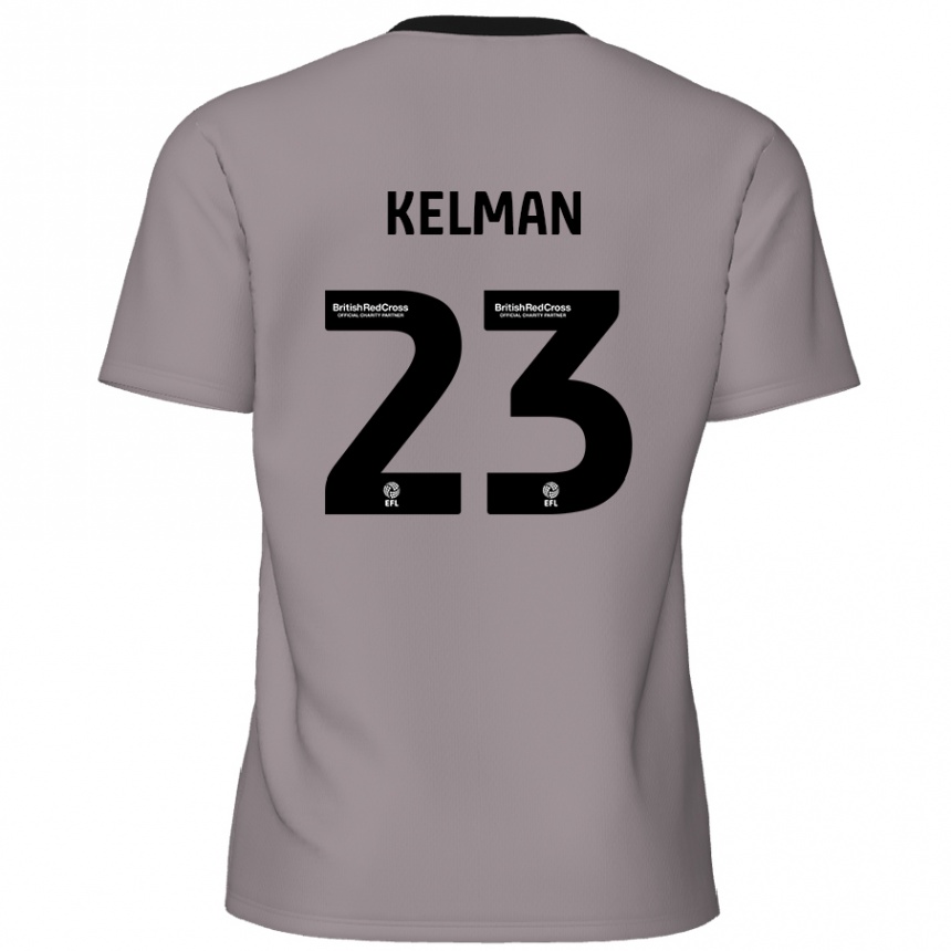 Homme Football Maillot Charlie Kelman #23 Gris Tenues Extérieur 2024/25