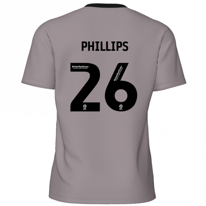 Homme Football Maillot Noah Phillips #26 Gris Tenues Extérieur 2024/25