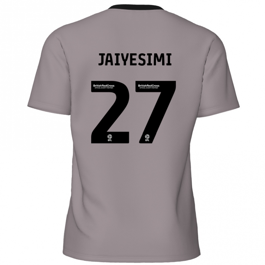 Homme Football Maillot Diallang Jaiyesimi #27 Gris Tenues Extérieur 2024/25