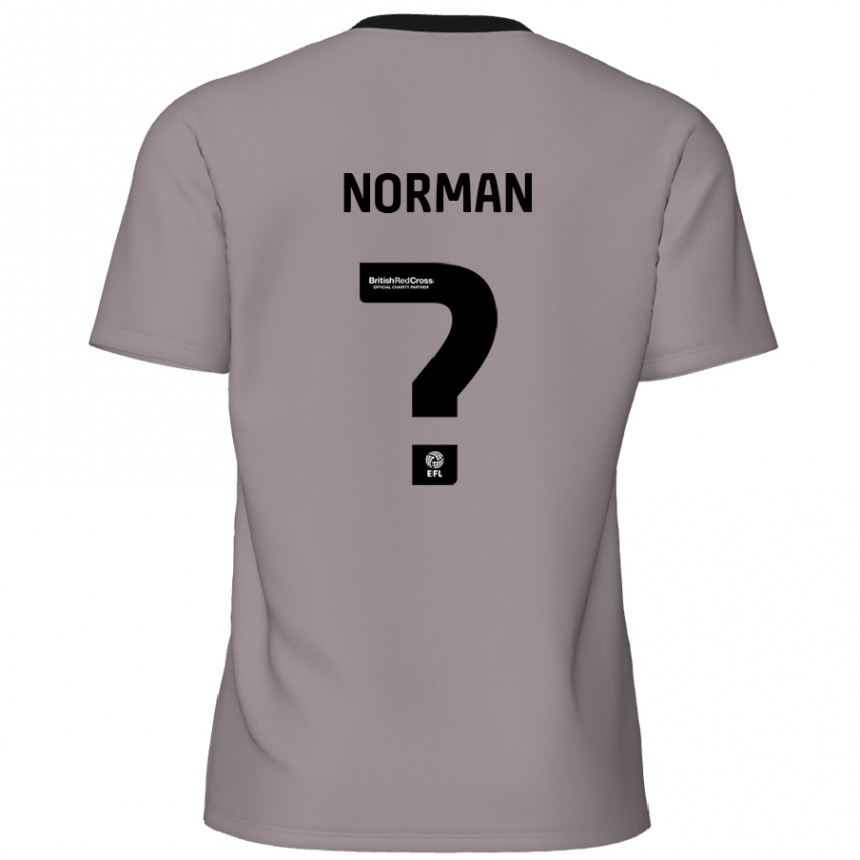 Homme Football Maillot Freddie Norman #0 Gris Tenues Extérieur 2024/25