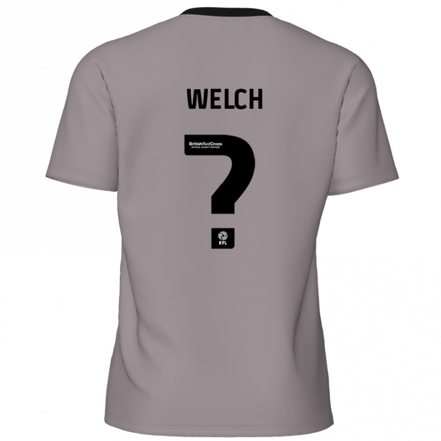 Homme Football Maillot Makai Welch #0 Gris Tenues Extérieur 2024/25