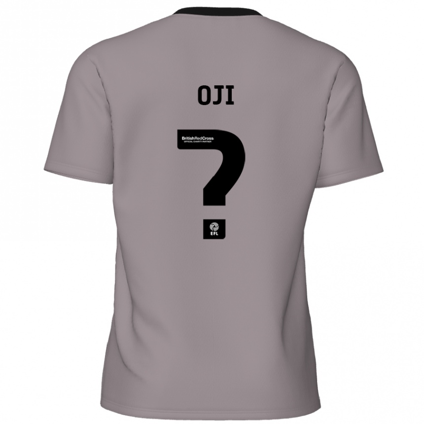 Homme Football Maillot Uko Oji #0 Gris Tenues Extérieur 2024/25