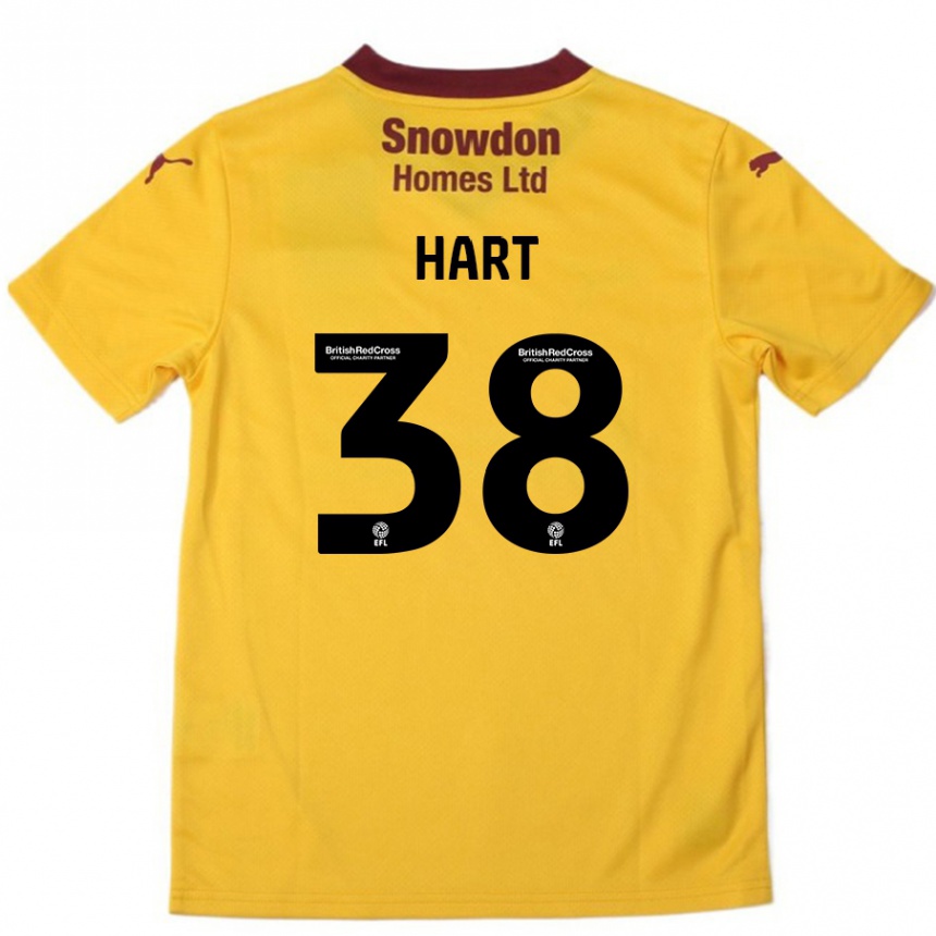 Homme Football Maillot Jamari Hart #38 Orange Bordeaux Tenues Extérieur 2024/25