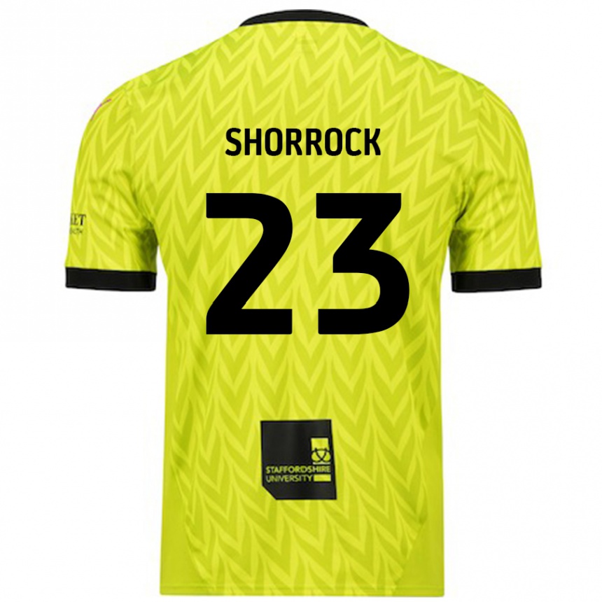 Homme Football Maillot Jack Shorrock #23 Vert Fluo Tenues Extérieur 2024/25