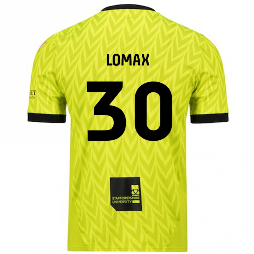 Homme Football Maillot Ben Lomax #30 Vert Fluo Tenues Extérieur 2024/25