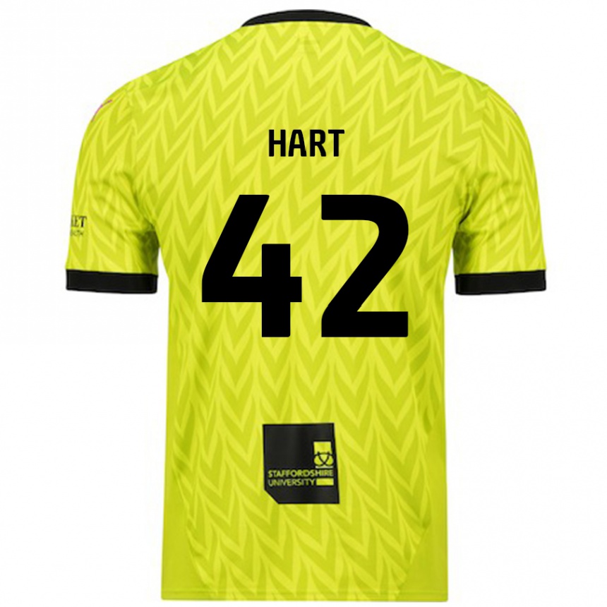 Homme Football Maillot Sam Hart #42 Vert Fluo Tenues Extérieur 2024/25