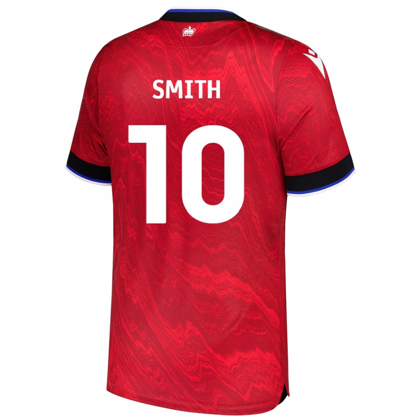 Homme Football Maillot Sam Smith #10 Rouge Noir Tenues Extérieur 2024/25