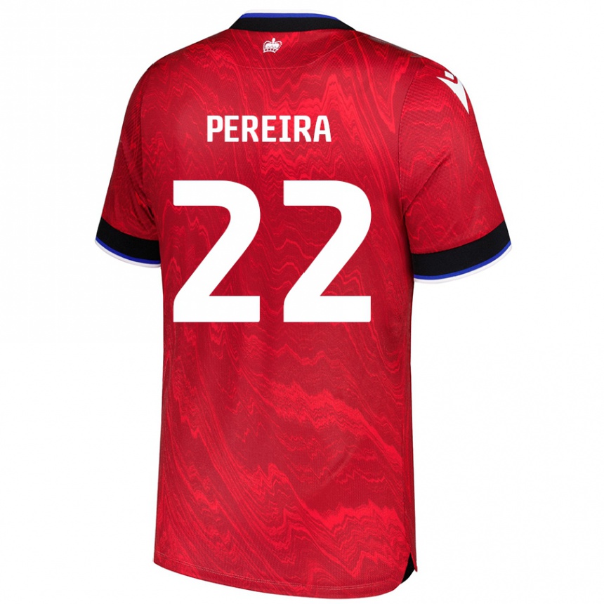 Homme Football Maillot Joel Pereira #22 Rouge Noir Tenues Extérieur 2024/25