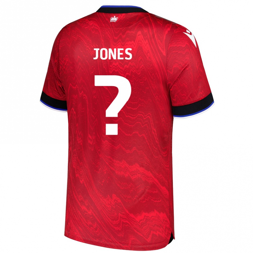 Homme Football Maillot Jerae Jones #0 Rouge Noir Tenues Extérieur 2024/25