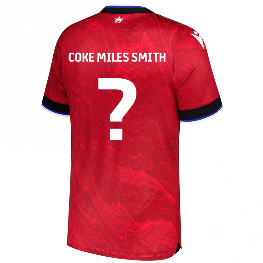 Homme Football Maillot Kiyan Coke Miles Smith #0 Rouge Noir Tenues Extérieur 2024/25