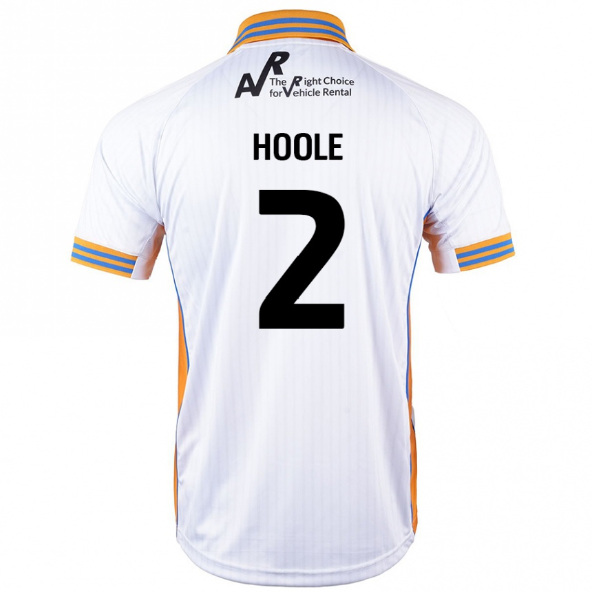 Homme Football Maillot Luca Hoole #2 Blanc Tenues Extérieur 2024/25