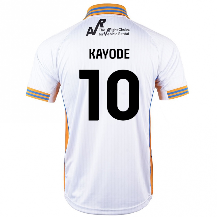 Homme Football Maillot Joshua Kayode #10 Blanc Tenues Extérieur 2024/25