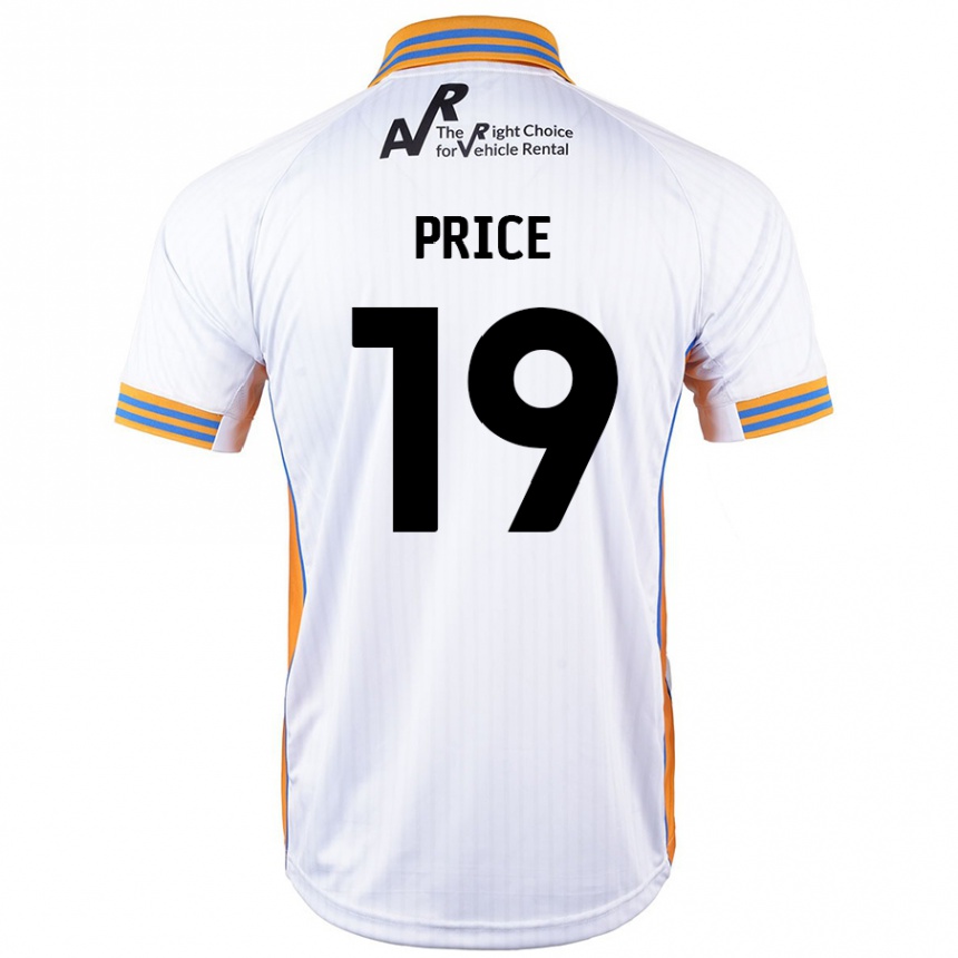 Homme Football Maillot Jack Price #19 Blanc Tenues Extérieur 2024/25